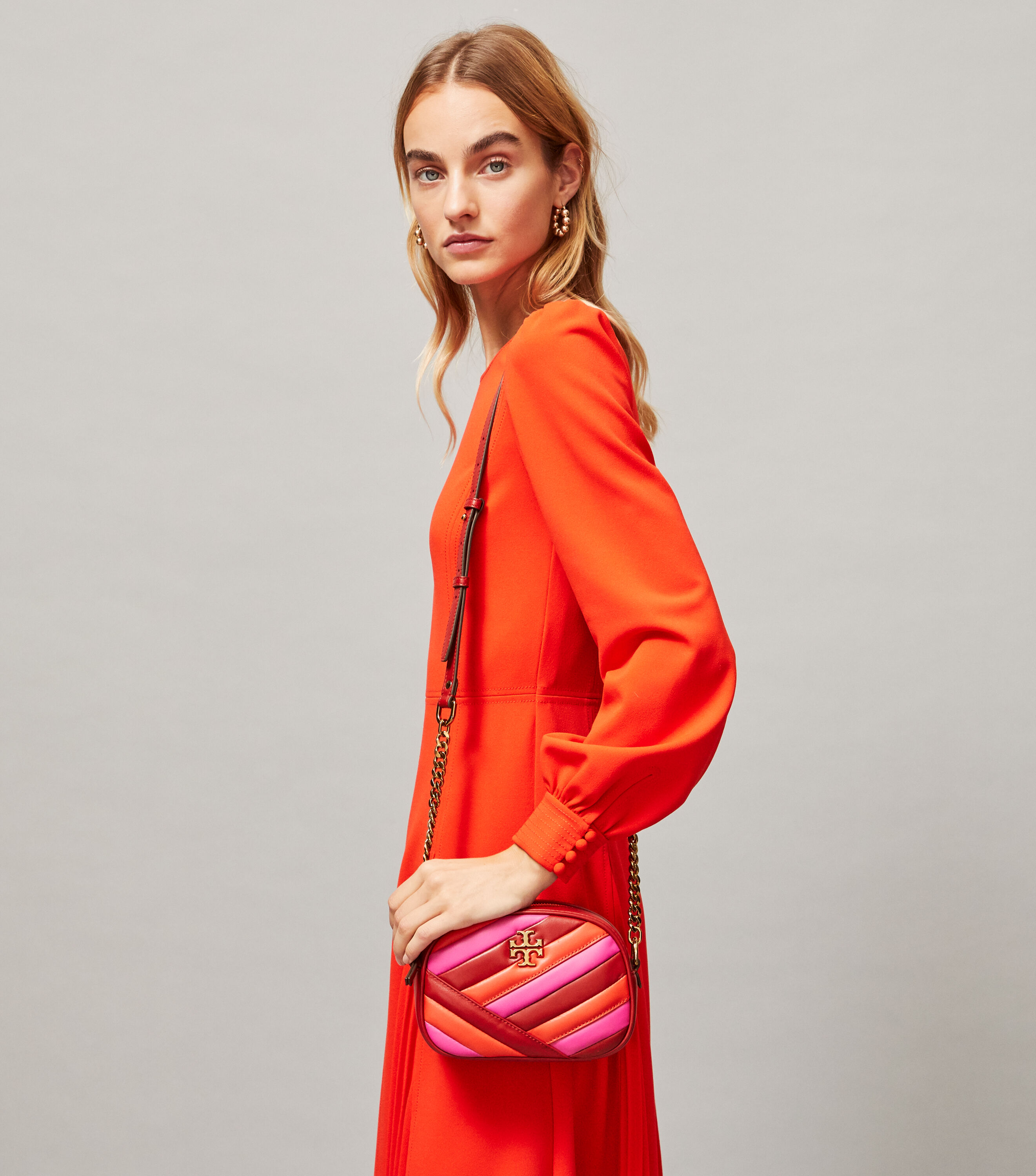Tory Burch Kira Chevron Color Block Small Camera Bag Tory Burch KW