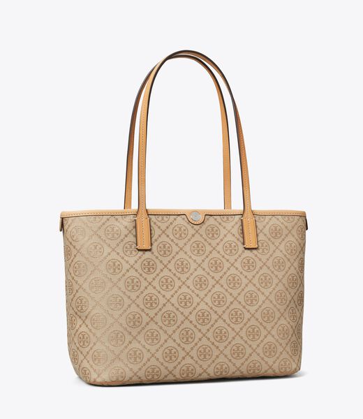 tory burch t monogram small zip tote