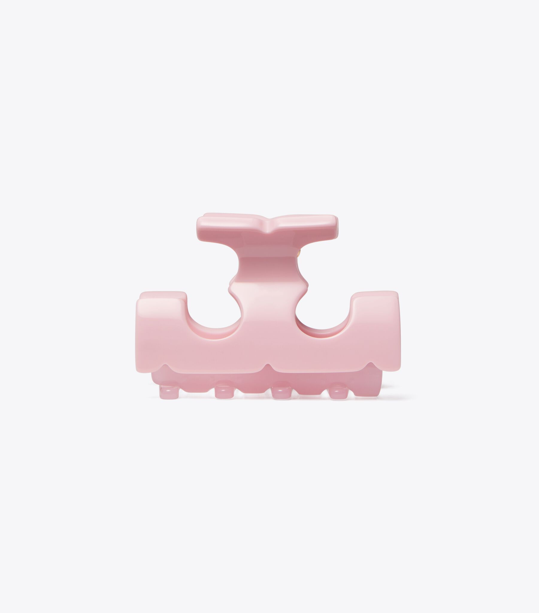 Small Serif-T Hair Clip, Pink | Tory Burch KW display picture 1