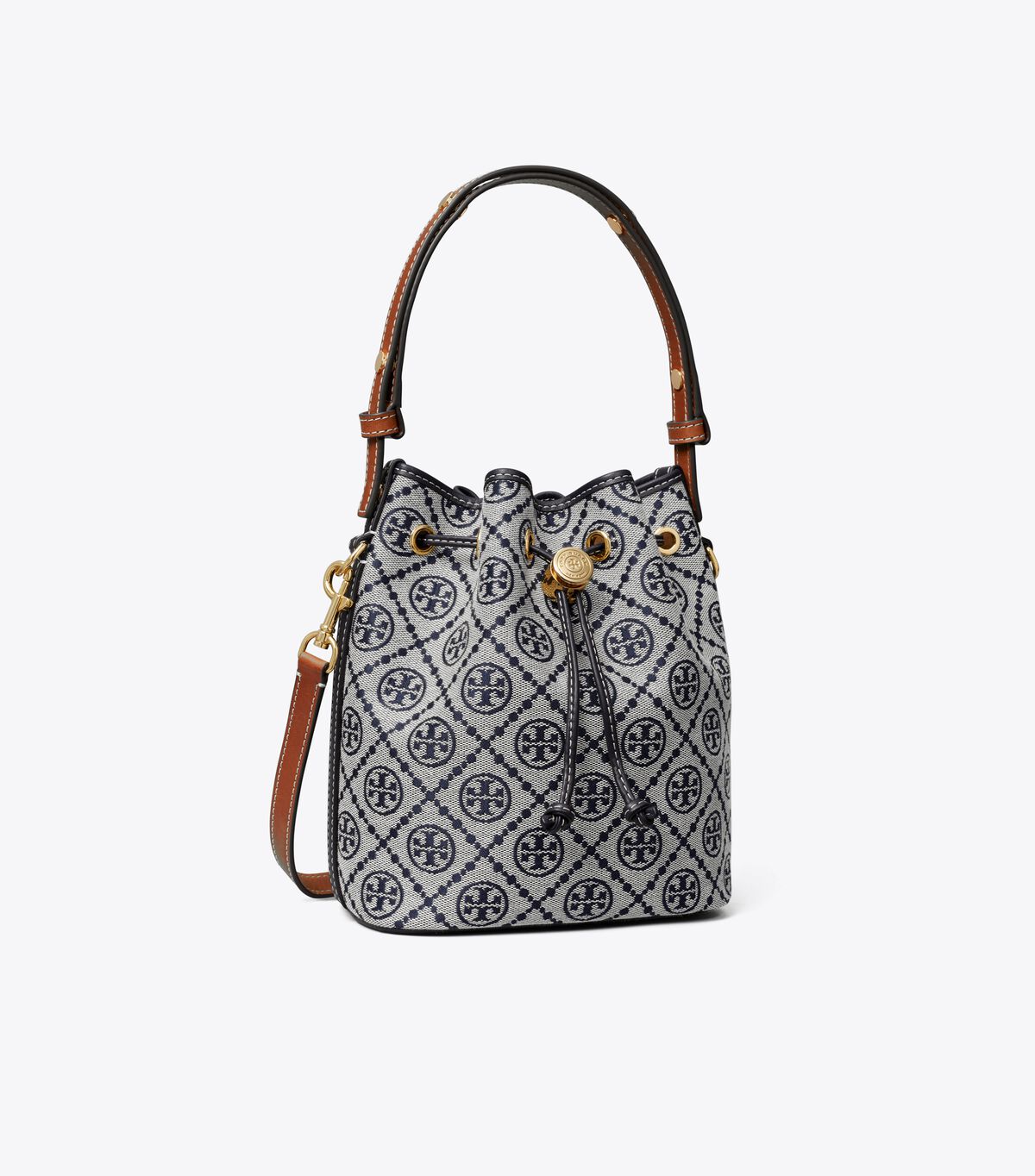 tory burch t monogram bucket bag