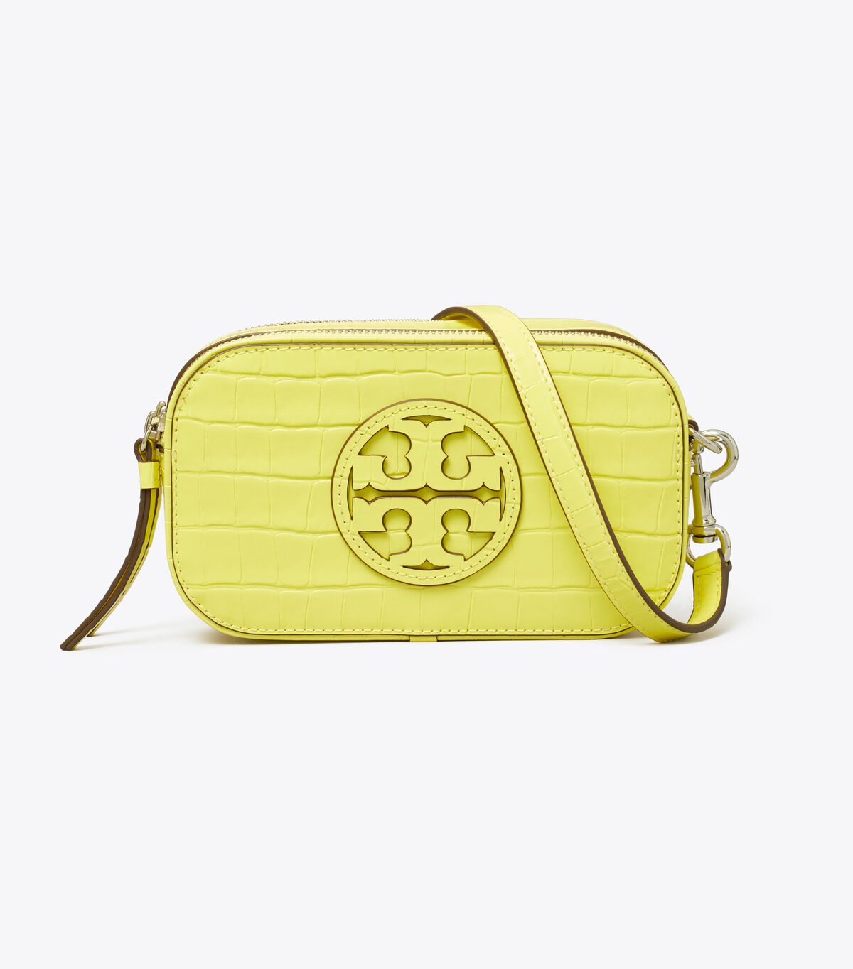 tory burch mini miller croc embossed crossbody bag