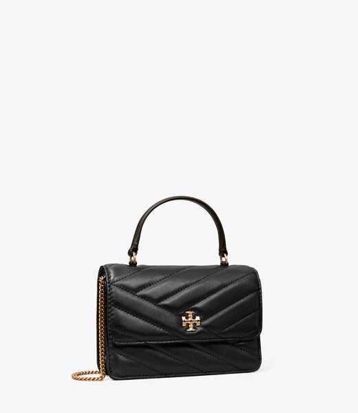 Mini Kira Chevron Top Handle Chain Wallet