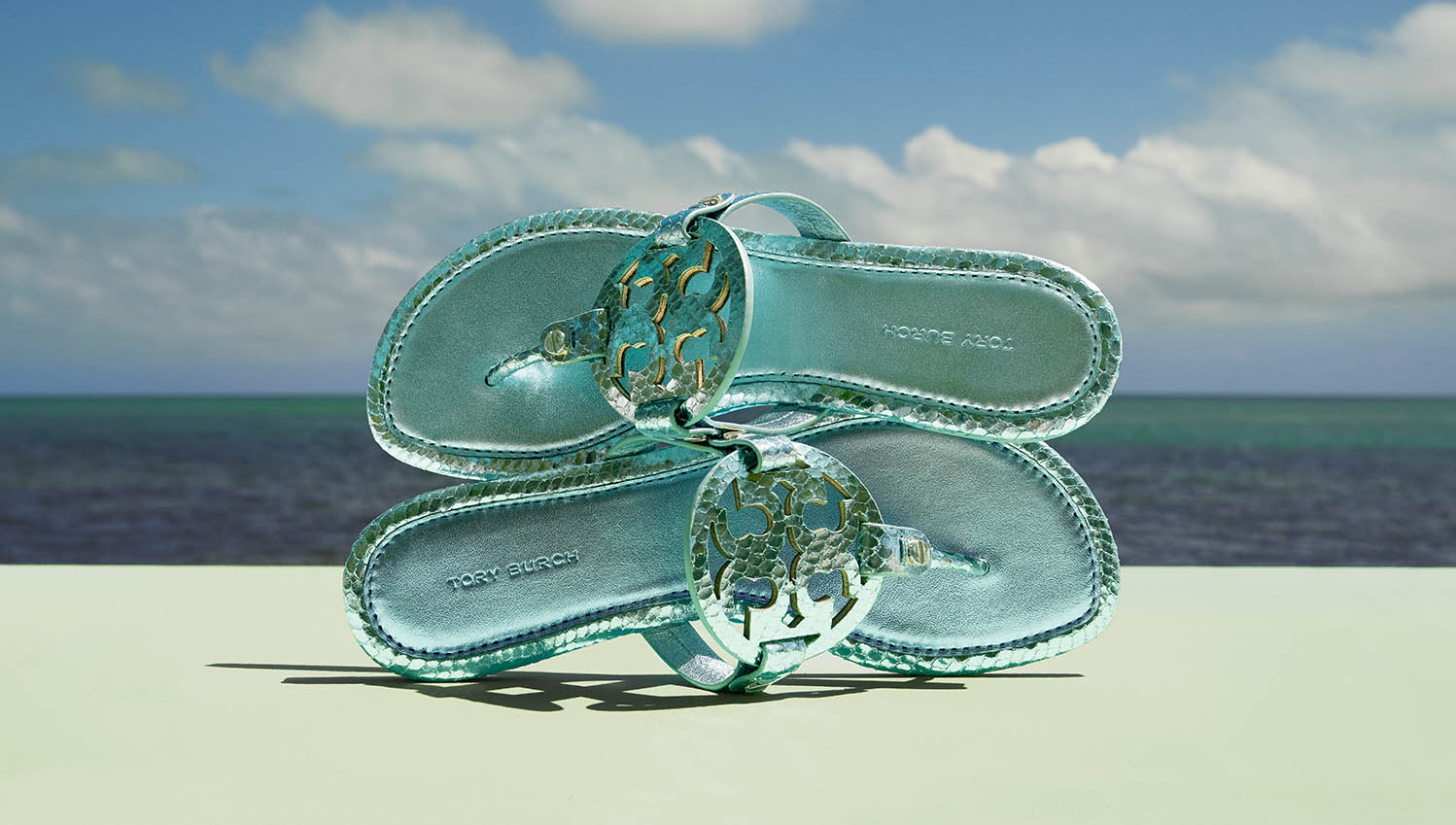 Miller Snake Embossed Sandal